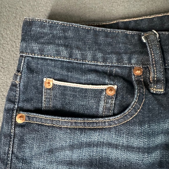 Bonobos Slevedge Slim Jeans Mens 31x30 Blue Dark Wash Made in USA Whiskered - Picture 5 of 16